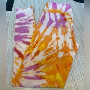 Lularoe OS tie dye leggings NEW